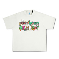 Pistachio Don't worry be hoppy Easter Day Urban Heavy Tee - HowdyJamesFarm