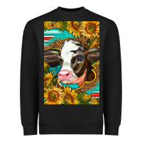 Black Cute Baby Calf Heavyweight Sweatshirt - LillyAllenDesigns