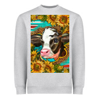Heather Grey Cute Baby Calf Heavyweight Sweatshirt - LillyAllenDesigns