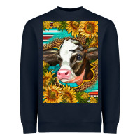 Navy Cute Baby Calf Heavyweight Sweatshirt - LillyAllenDesigns