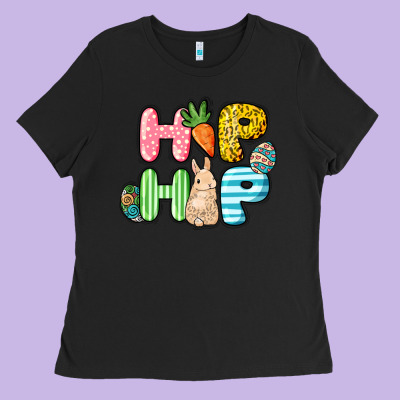 Hip Hop Easter Ladies Tee Designed By Nancycooperartshop
