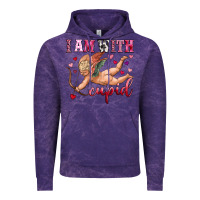 Cloud Purple i am with cupid Vintage Hoodie - OliviaCreatesArt