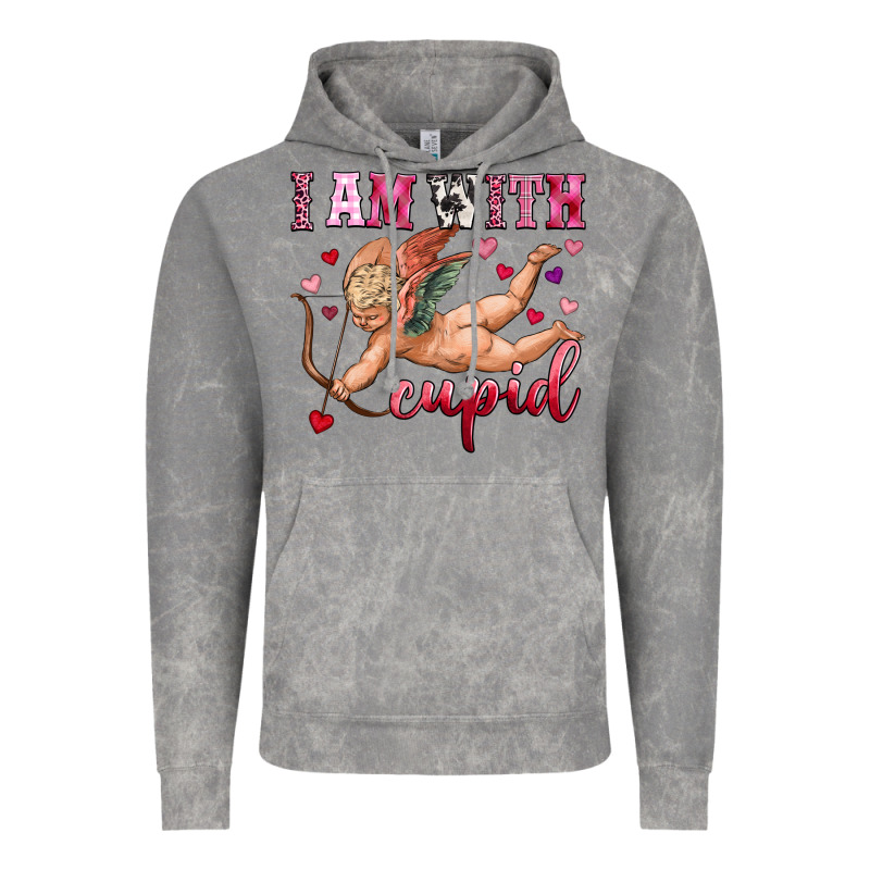 I Am With Cupid Vintage Hoodie by OliviaCreatesArt | Teevron