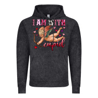 Vintage Black i am with cupid Vintage Hoodie - OliviaCreatesArt