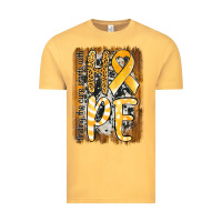 Vintage Mustard finding the cure starts with hope childhood cancer awareness  with bac Vintage Tee - Jasminsmagicworld