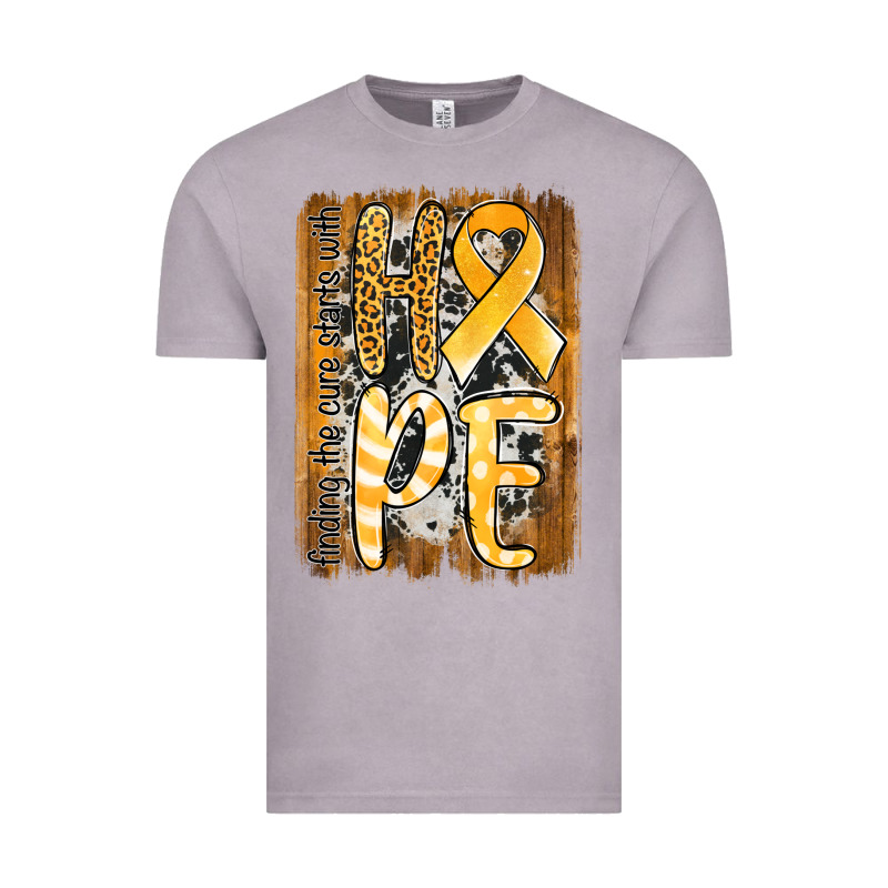Finding The Cure Starts With Hope Childhood Cancer Awareness  With Bac Vintage Tee by Jasminsmagicworld | Teevron