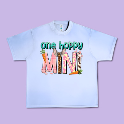 One Hoppy Mini Easter Day Urban Heavy Tee Designed By Howdyjamesfarm