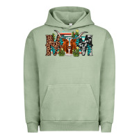 Pigment Oil Green longhorn mom Urban Hoodie - AdoDesignShop