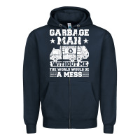 Navy garbage man gift t  shirt recycling trash garbage man t  shirt Zipper Hoodie - longCreatives