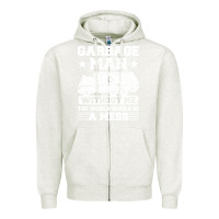 Oatmeal Heather garbage man gift t  shirt recycling trash garbage man t  shirt Zipper Hoodie - longCreatives