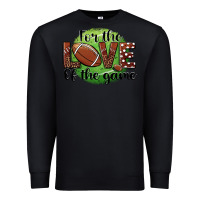 Black for the love of the game football Premium Sweatshirt - BarkalooDesign