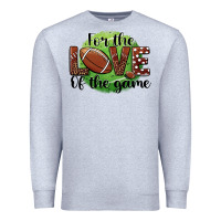 Heather Grey for the love of the game football Premium Sweatshirt - BarkalooDesign
