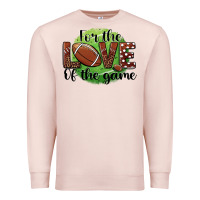 Pale Pink for the love of the game football Premium Sweatshirt - BarkalooDesign