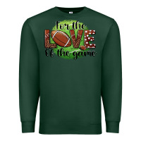 Sports Green for the love of the game football Premium Sweatshirt - BarkalooDesign