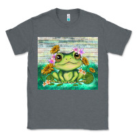 Charcoal Heather frog with sunflower Classic Tee - TumblerDesignByShophia