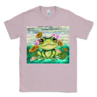 Lilac frog with sunflower Classic Tee - TumblerDesignByShophia