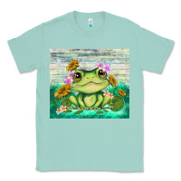 Seafoam frog with sunflower Classic Tee - TumblerDesignByShophia