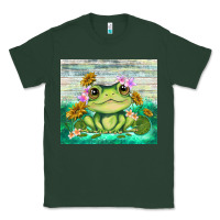 Sports Green frog with sunflower Classic Tee - TumblerDesignByShophia