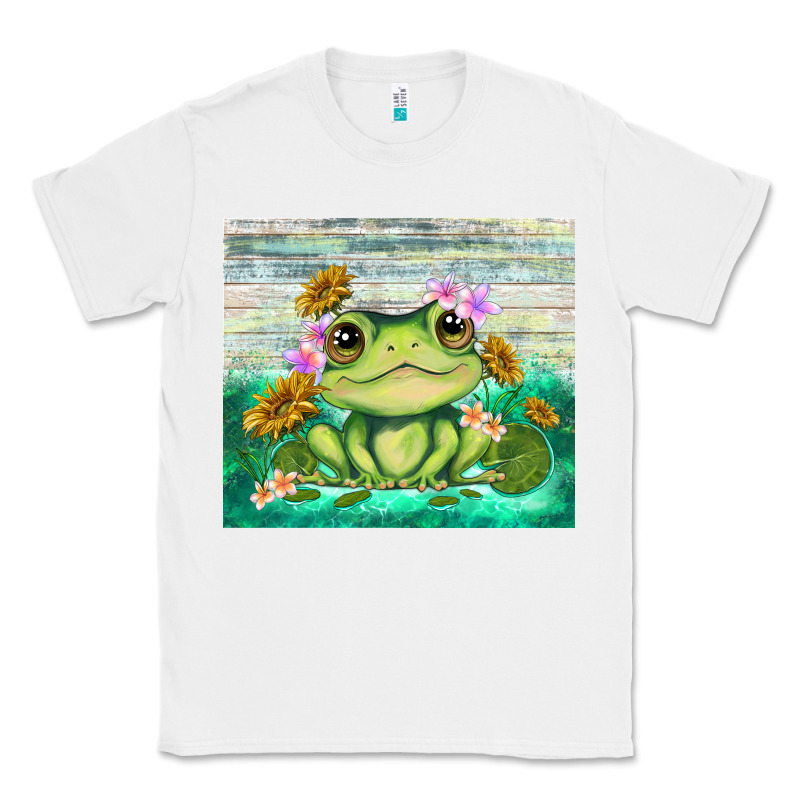 Frog With Sunflower Classic Tee by TumblerDesignByShophia | Teevron