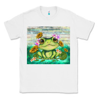 White frog with sunflower Classic Tee - TumblerDesignByShophia