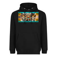Black western gnome license plate Heavyweight Hoodie - BarkalooDesign