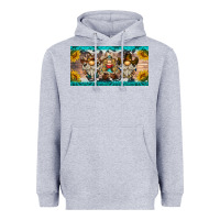 Heather Grey western gnome license plate Heavyweight Hoodie - BarkalooDesign
