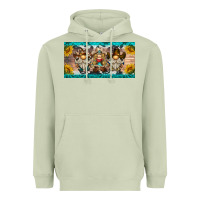 Matcha western gnome license plate Heavyweight Hoodie - BarkalooDesign