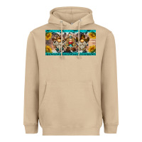 Mushroom western gnome license plate Heavyweight Hoodie - BarkalooDesign