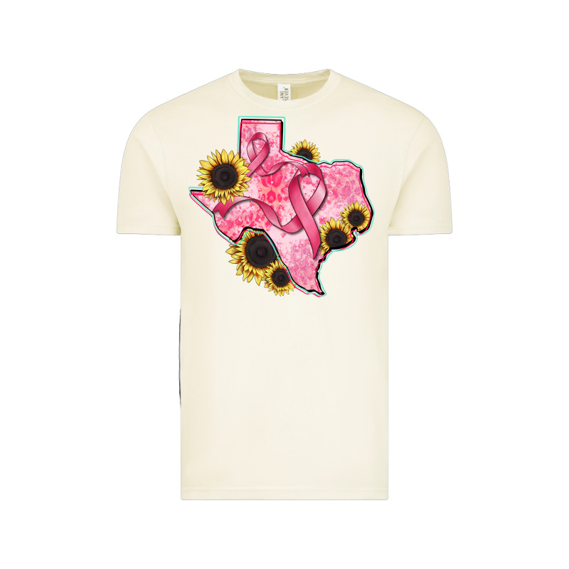 Texas Map Breast Cancer Vintage Tee by CowGirlArtShop | Teevron