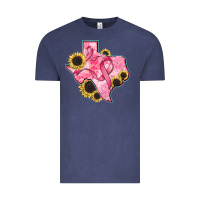 Vintage Denim texas map breast cancer Vintage Tee - CowGirlArtShop