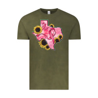 Vintage Olive texas map breast cancer Vintage Tee - CowGirlArtShop