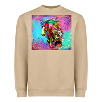 Mushroom Colorful Unicorn Horse Heavyweight Sweatshirt - LillyAllenDesigns