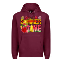 Burgundy Sweet Summer Time Premium Hoodie - CowhideDigitalArt