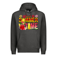 Charcoal Heather Sweet Summer Time Premium Hoodie - CowhideDigitalArt