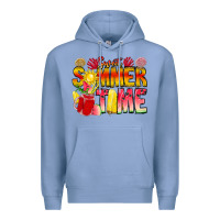 Colony Blue Sweet Summer Time Premium Hoodie - CowhideDigitalArt