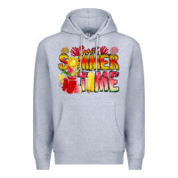 Heather Grey Sweet Summer Time Premium Hoodie - CowhideDigitalArt