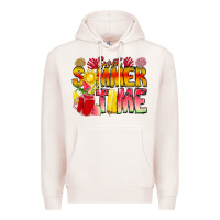 Pale Pink Sweet Summer Time Premium Hoodie - CowhideDigitalArt