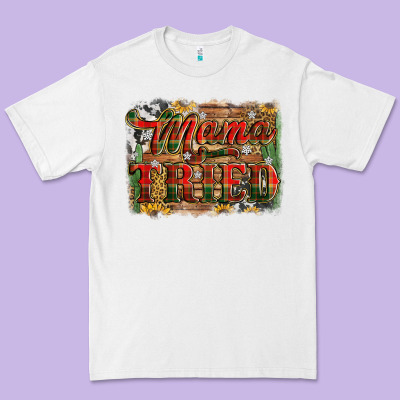 Mama Tried Christmas Premium Tee Designed By Jasminsmagicworld