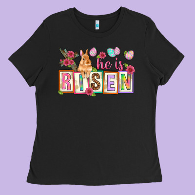 He Is Risen Ladies Tee Designed By Nancycooperartshop