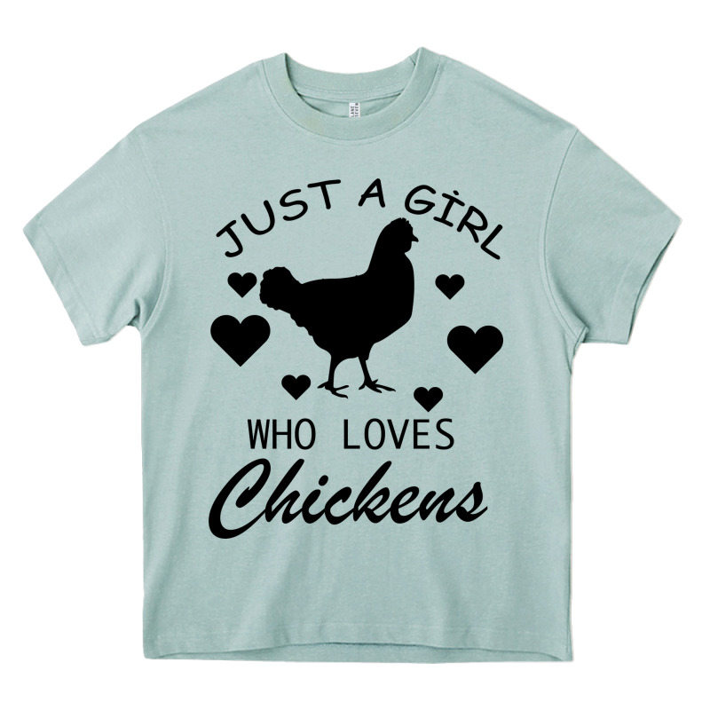 Just A Girl Who Love Chickens Heavy Core Tee by Bettercallsaul | Teevron