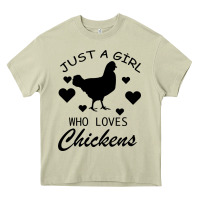 Mossy Just A Girl Who Love Chickens Heavy Core Tee - Bettercallsaul