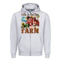 Heather Grey western life is better on the farm Zipper Hoodie - Artiststas