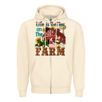 Sandshell western life is better on the farm Zipper Hoodie - Artiststas