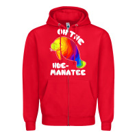 Red oh the hue manatee funny manatee shirts manatee gifts t shirt Zipper Hoodie - longCreatives