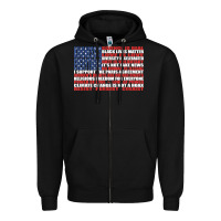Black political protest american flag   stand united t shirt Zipper Hoodie - longCreatives