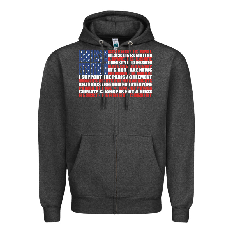 Political Protest American Flag   Stand United T Shirt Zipper Hoodie by longCreatives | Teevron