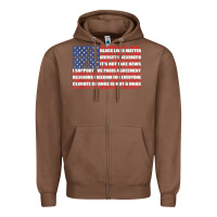 Chestnut political protest american flag   stand united t shirt Zipper Hoodie - longCreatives