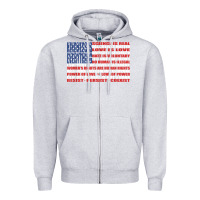Heather Grey political protest american flag   stand united t shirt Zipper Hoodie - longCreatives