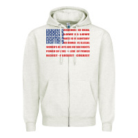 Oatmeal Heather political protest american flag   stand united t shirt Zipper Hoodie - longCreatives