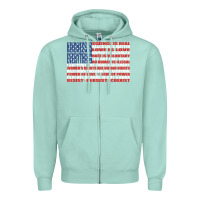 Seafoam political protest american flag   stand united t shirt Zipper Hoodie - longCreatives